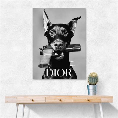 dior doberman wall art|Dior Doberman – Canvas District.